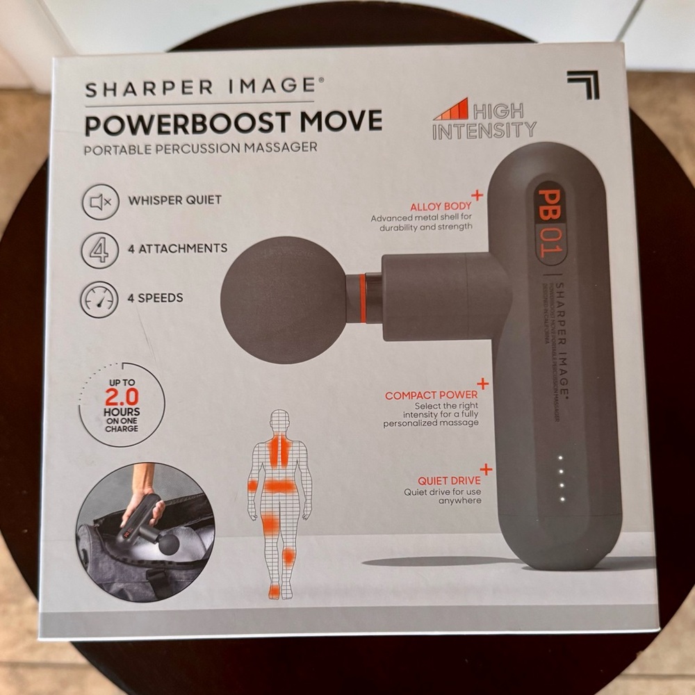 NIB Massager Sharper Image Powerboost High Intensity